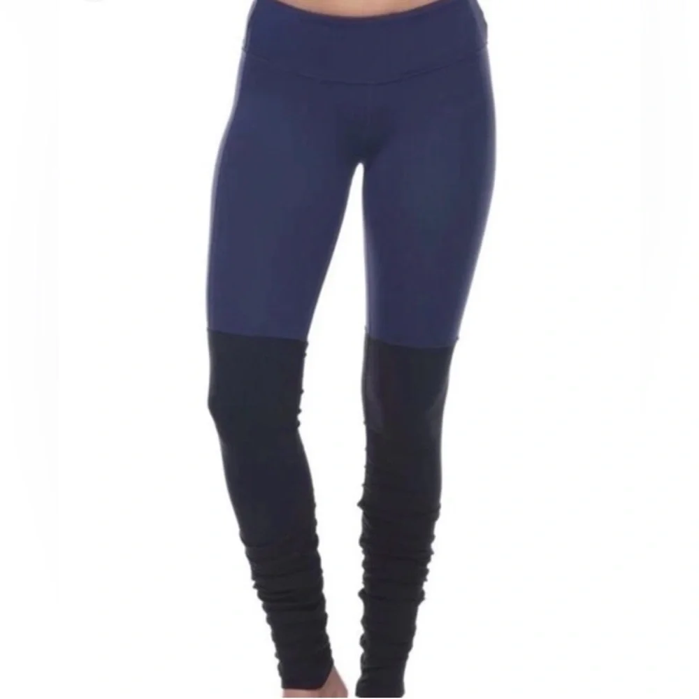Alo Yoga High Waist Goddess Legging Navy Blue Black